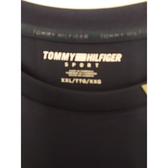 Tommy Hilfiger Sport Men's Blue T-Shirt Wicking Short Sleeve Polyester XXL NEW - Picture 4 of 4